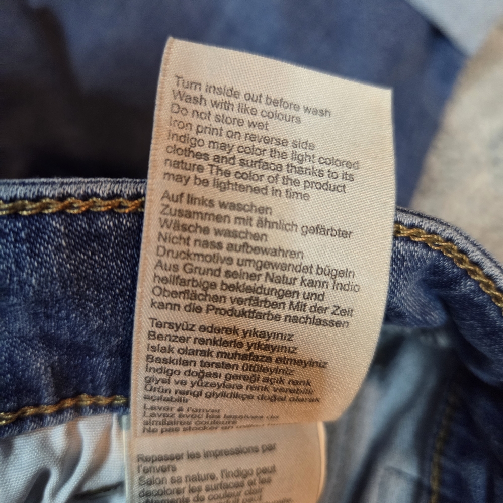 Mavi Jeans Womens 28 Marcia Capri High Rise Cuffed Stretch Blue Denim Cropped - Picture 9 of 13
